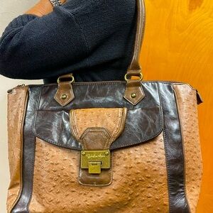 Stella & Max large textured shoulder bag